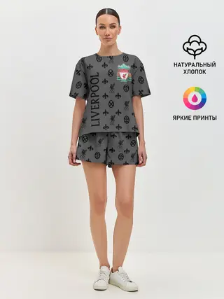 Женская пижама с шортами / LIVERPOOL / ЛИВЕРПУЛЬ / LV