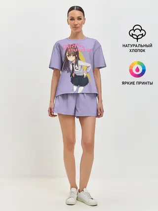 Женская пижама с шортами / Девушки и Танки