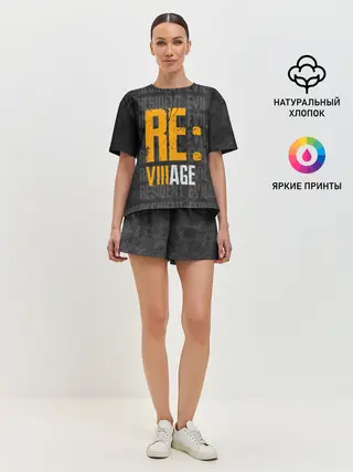 Женская пижама с шортами / RE VILLAGE | ДЕРЕВНЯ ОБИТЕЛЬ ЗЛА