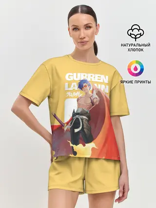 Женская пижама с шортами / Гуррен Лаганн Камина