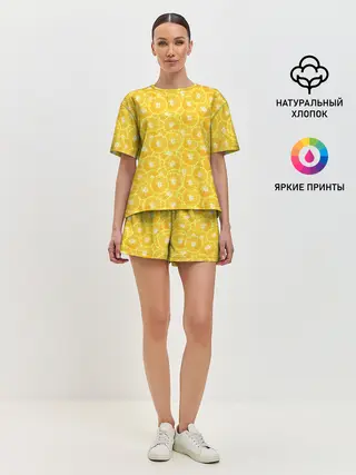 Женская пижама с шортами / Fresh Lemon