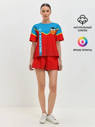 Женская пижама с шортами / FC VALENCIA / ФК ВАЛЕНСИЯ