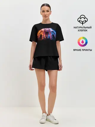 Женская пижама с шортами / НЕОНОВЫЙ ПАУК / NEON