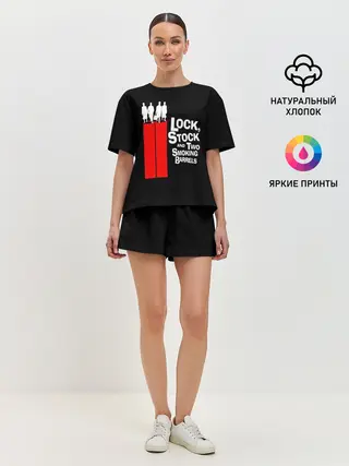Женская пижама с шортами / Карты деньги два ствола