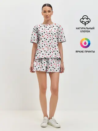 Женская пижама с шортами / Тузы