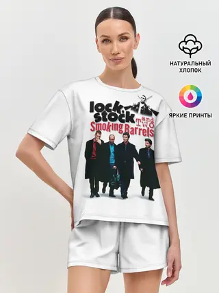 Женская пижама с шортами / Карты, деньги, два ствола.