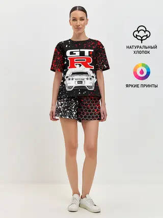 Женская пижама с шортами / NISSAN GT-R / НИССАН GTR