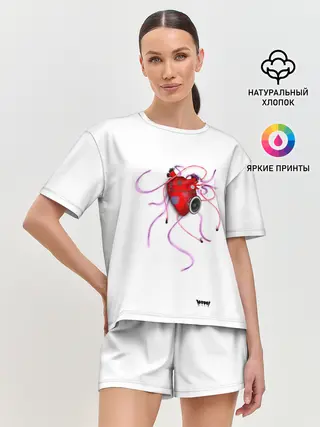 Женская пижама с шортами / Yami: listen to my heart 3D