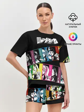 Женская пижама с шортами / Kakegurui Безумный азарт