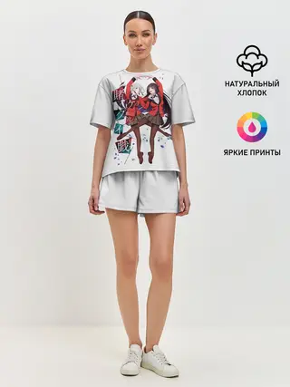 Женская пижама с шортами / Kakegurui Безумный азарт