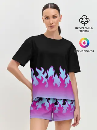Женская пижама с шортами / ПЛАМЯ 1.0
