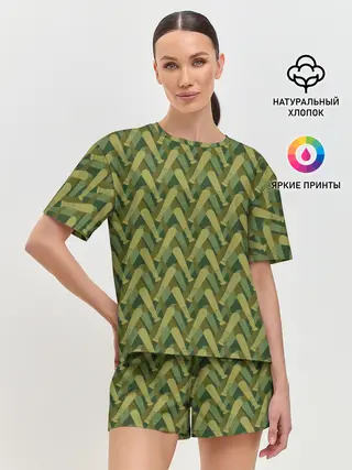 Женская пижама с шортами / Бейсбольные Биты