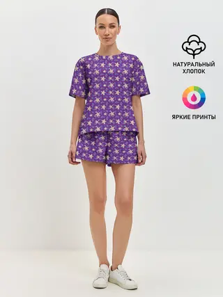 Женская пижама с шортами / Знаки Зодиака