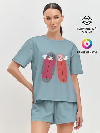 Женская пижама с шортами / Аниме про лагерь