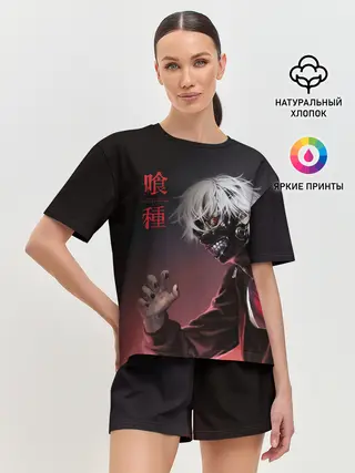 Женская пижама с шортами / Канеки Кен | Kaneki Ken