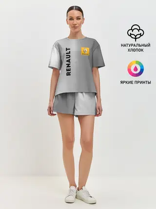 Женская пижама с шортами / Renault | Сталь