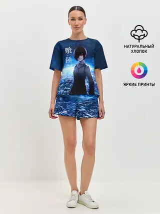 Женская пижама с шортами / Тоука Киришима на охоте
