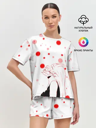 Женская пижама с шортами / AHEGAO KAGUYA