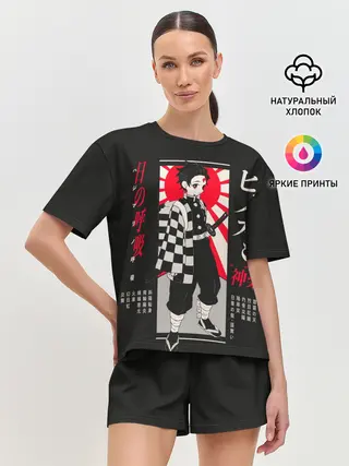 Женская пижама с шортами / Танджиро Камадо Клинов