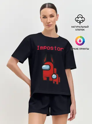 Женская пижама с шортами / Among us Impostor