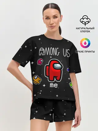 Женская пижама с шортами / Among us Classic