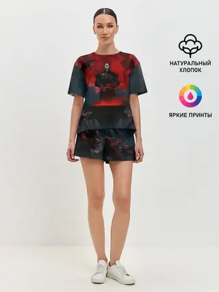 Женская пижама с шортами / Детлафф