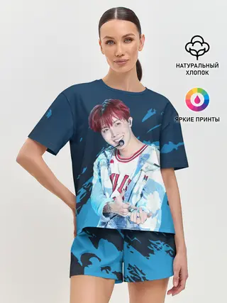 Женская пижама с шортами / BTS