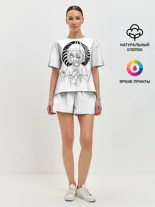 Женская пижама с шортами / Ahegao