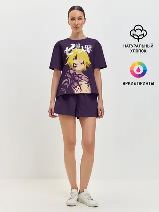 Женская пижама с шортами / Nanatsu no Taizai силуэт