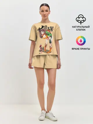 Женская пижама с шортами / Nanatsu no Taizai грудь