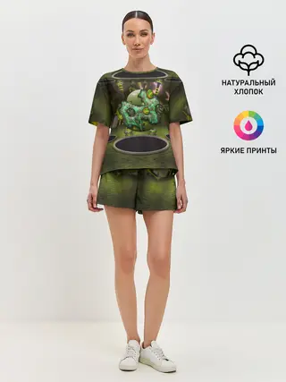 Женская пижама с шортами / AbstractThings 3