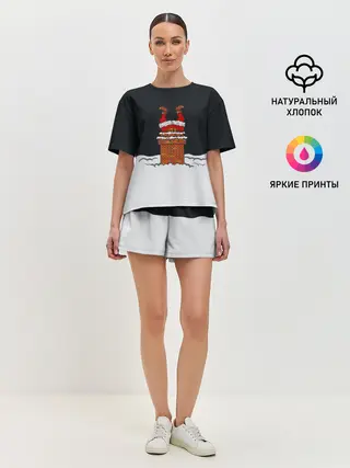 Женская пижама с шортами / С Новым Годом!