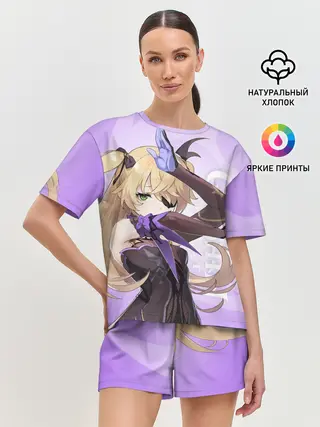 Женская пижама с шортами / GENSHIN IMPACT, ФИШЛЬ