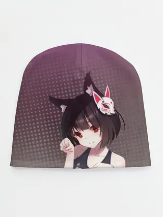 Детская шапка / Azur Lane. Лазурный. Девушка