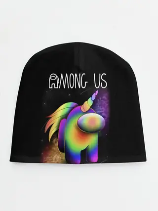 Детская шапка / AMONG US ЕДИНОРОГ