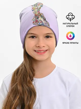 Детская шапка / акварельная птичка