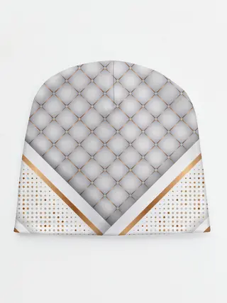 Детская шапка / Luxury white & Gold