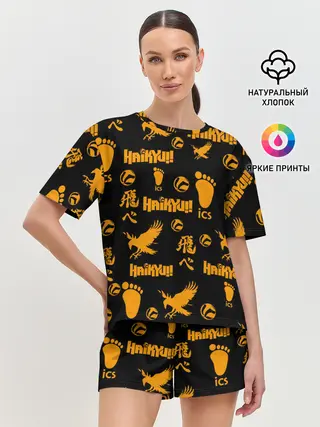 Женская пижама с шортами / Haikyu!! | ВОЛЕЙБОЛ!! элементы