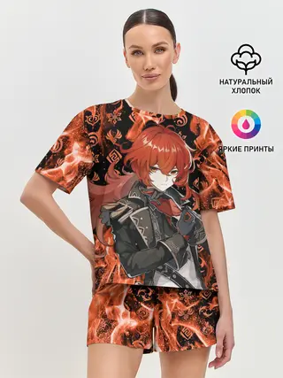 Женская пижама с шортами / DILUC
