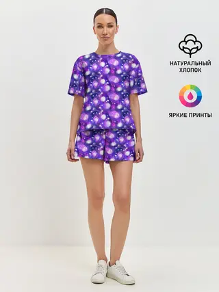 Женская пижама с шортами / Galaxy