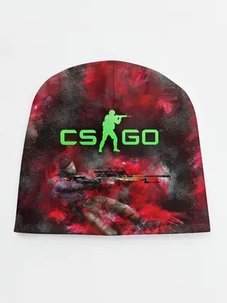 Детская шапка / CS GO Red heat