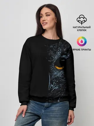 Женский свитшот / Ночная Сова арт