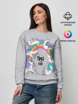 Женский свитшот / Yoga time