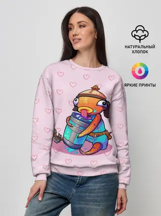 Женский свитшот / Рыба Фортнайт