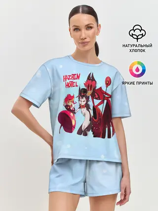 Женская пижама с шортами / Отель хазбин