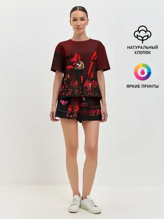 Женская пижама с шортами / Отель Хазбин