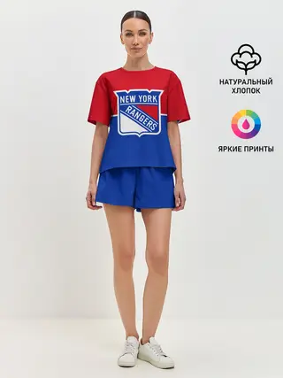 Женская пижама с шортами / Нью-Йорк Рейнджерс