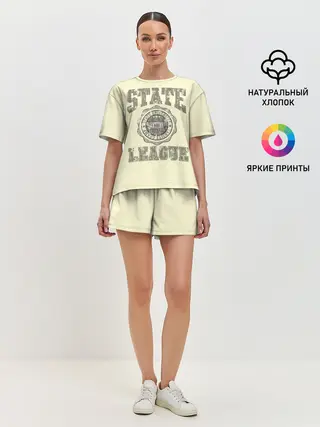 Женская пижама с шортами / State League