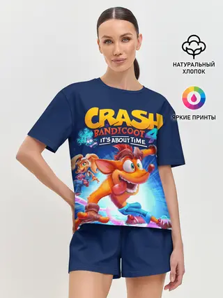 Женская пижама с шортами / Crash Bandicoot