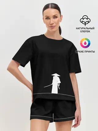 Женская пижама с шортами / Одинокий самурай